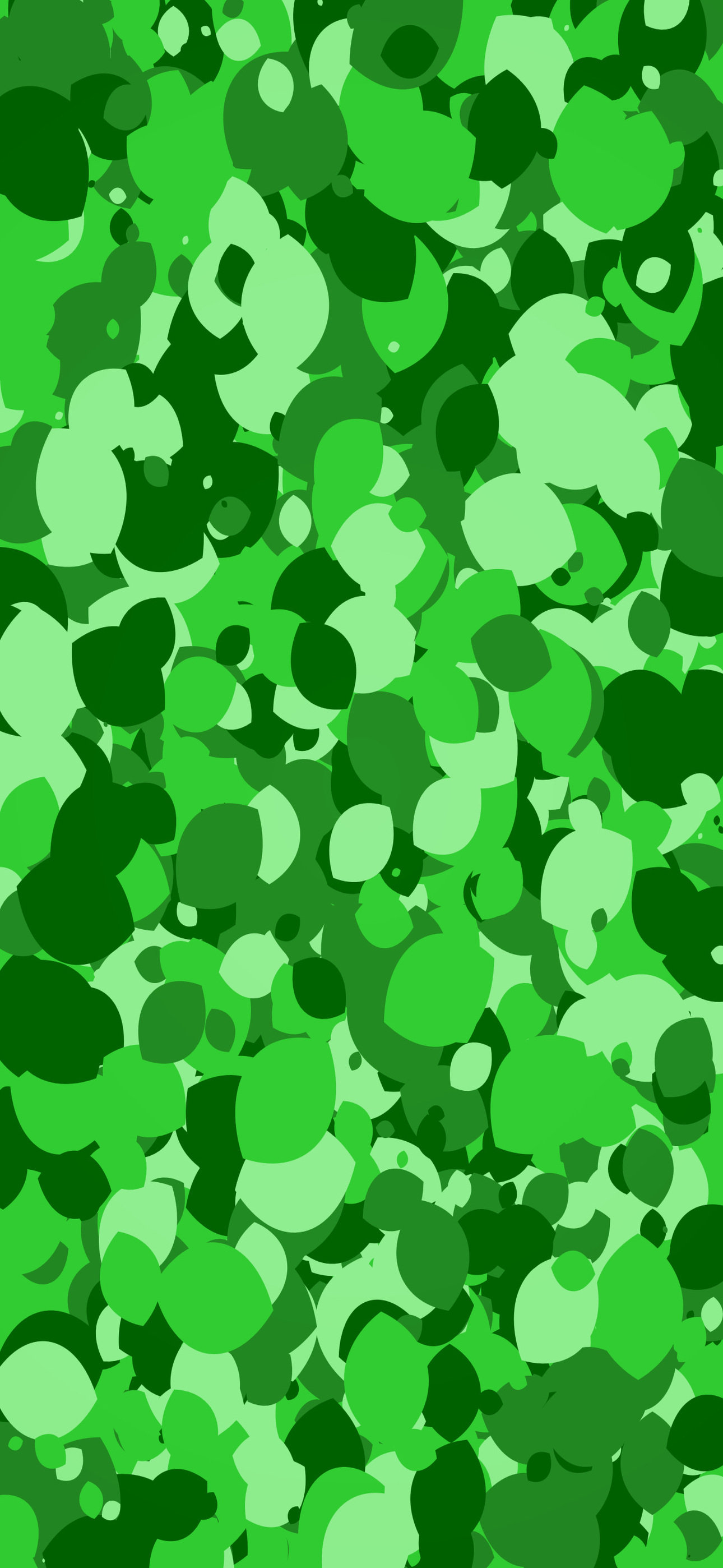 エメラルドグリーン迷彩素材