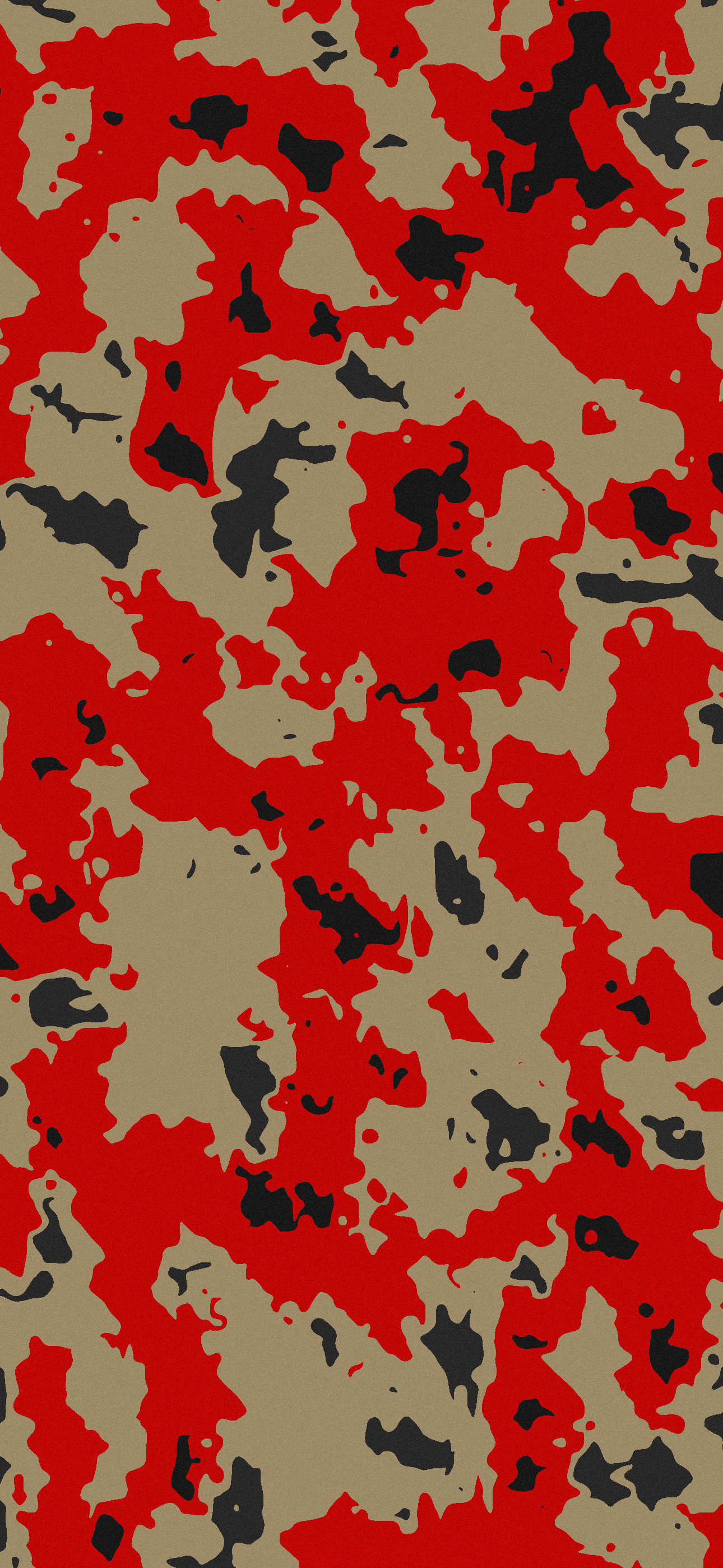 Red Camouflage Pattern and iPhone 16 Background Wallpaper