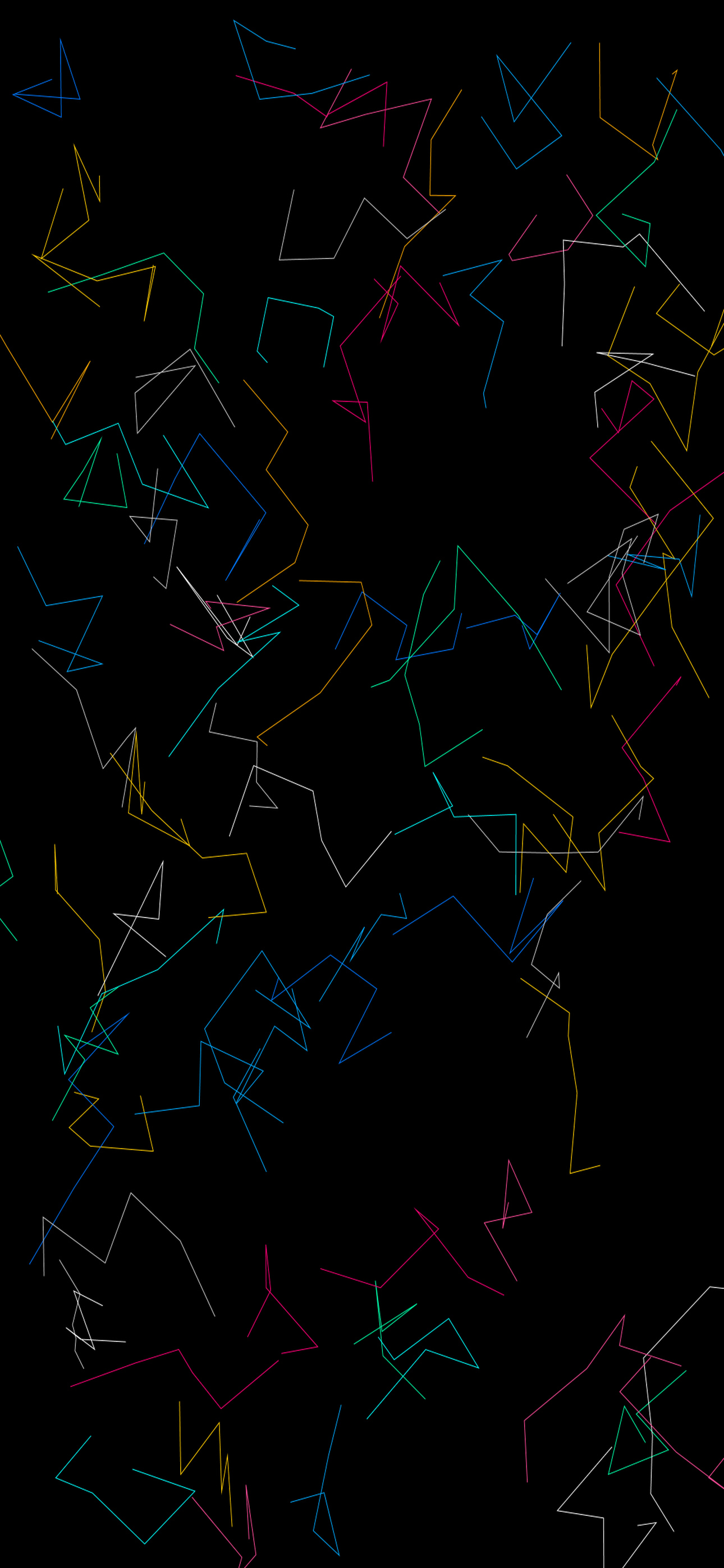 Aesthetic Neon data constellation