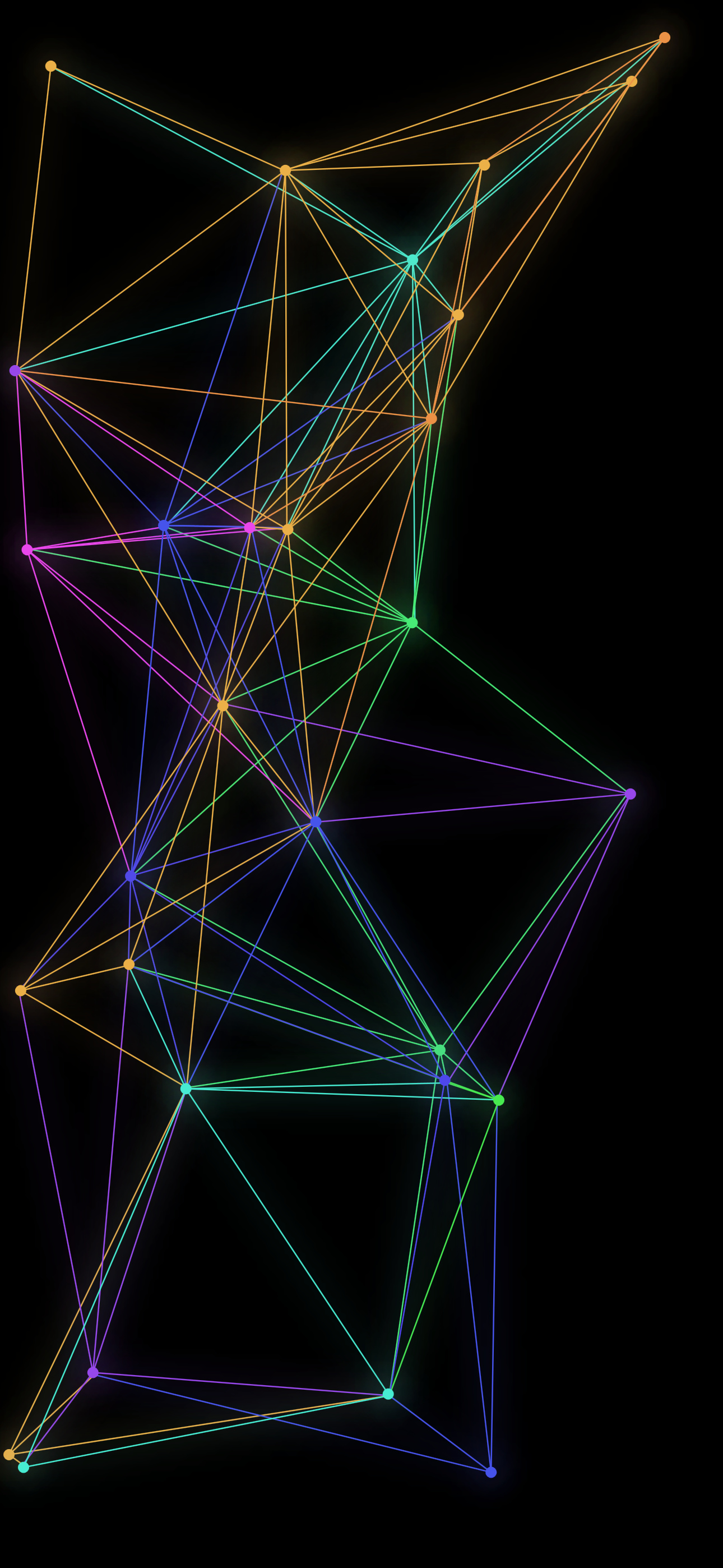 Aesthetic Glowing nexus lattice