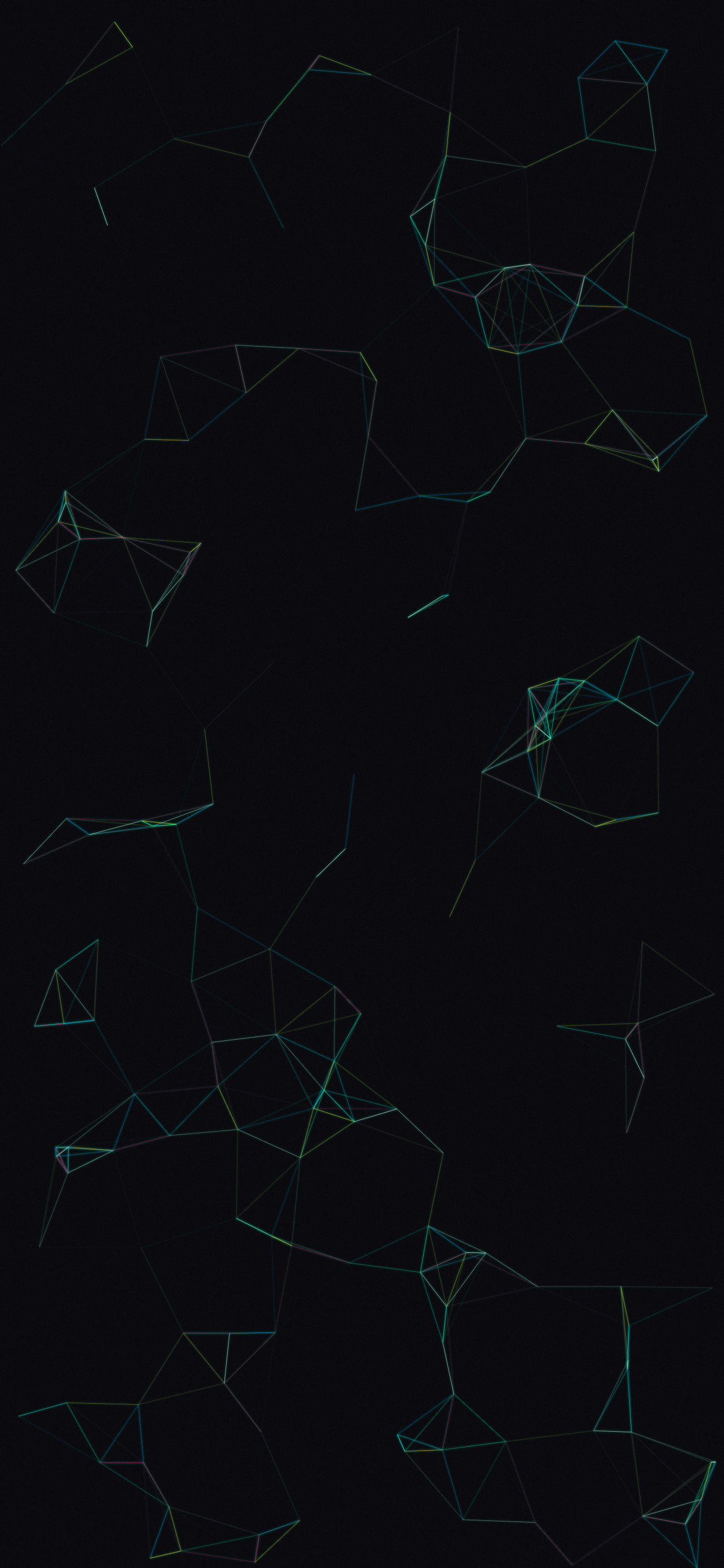 Aesthetic Glowing cyber topology