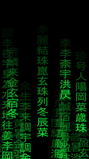 Aesthetic iPhone Wallpapers [Kanji Matrix]